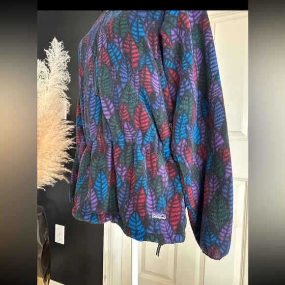 Vintage 1990s Patagonia Leaf Multicolor Zip Synchilla Fleece 
USA size 14/Large - Picture 7 of 12